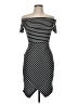 The Vanity Room Stripes Black Cocktail Dress Size M - photo 1