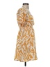Assorted Brands 100% Polyester Print Orange Casual Dress Size XS - photo 4