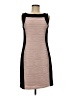 Dana Buchman Color Block Tan Cocktail Dress Size 8 - photo 1
