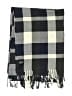 Plush Checkered-gingham Gray Blue Scarf One size - photo 2