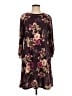 Apt. 9 Floral Burgundy Casual Dress Size S - photo 1