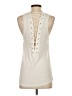 David Lerner Ivory Sleeveless Top Size S - photo 2