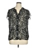 Covington 100% Polyester Black Short Sleeve Blouse Size 16W - photo 1