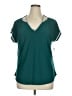 89th & Madison Teal Short Sleeve Blouse Size XL - photo 1