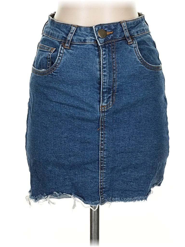 Pre-owned Cotton On Denim Skirt In Blue