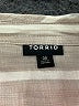 Torrid Stripes Tan Short Sleeve Button-Down Shirt Size Med Plus (00) - photo 7