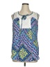 New Directions 100% Polyester Blue Sleeveless Blouse Size XL - photo 1