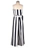 H&M 100% Polyester Stripes Ivory Jumpsuit Size 6 - photo 2