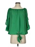 Vine & Love 100% Polyester Green 3/4 Sleeve Blouse Size S - photo 1