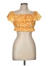 Shein 100% Polyester Orange Short Sleeve Top Size 6 - photo 1