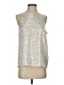 Vince Camuto 100% Polyester Silver Ivory Sleeveless Blouse Size S - photo 1