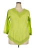 Assorted Brands Green 3/4 Sleeve Blouse Size XXL - photo 1