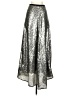 Corey Lynn Calter 100% Polyester Metallic Silver Formal Skirt Size 0 - photo 2