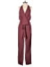 Express Solid Burgundy Jumpsuit Size 0 - photo 1