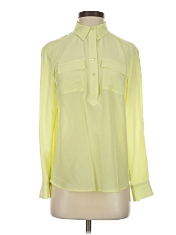 Ann Taylor Long Sleeve Silk Top (view 1)