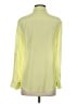Ann Taylor 100% Silk Color Block Yellow Long Sleeve Silk Top Size 2 - photo 2