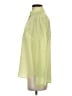 Ann Taylor 100% Silk Color Block Yellow Long Sleeve Silk Top Size 2 - photo 5