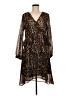 Walter Baker 100% Polyester Animal Print Brown Cocktail Dress Size 8 - photo 1