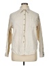 Unbranded Solid Ivory Long Sleeve Button-Down Shirt Size XL (estimated) - photo 1