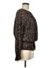 Kaari Blue 100% Polyester Black Long Sleeve Blouse Size M - photo 4