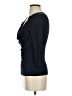 Wrap Black 3/4 Sleeve Top Size 4 - photo 5