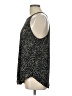 Olivia Grey Black Sleeveless Blouse Size L - photo 5