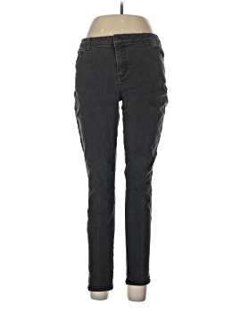 Jeans Femme Stretch Coupe Droite Taille Haute Boutonné Zippé Léger