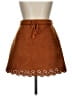 Assorted Brands Solid Brown Casual Skirt Size XL - photo 1