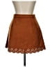 Assorted Brands Solid Brown Casual Skirt Size XL - photo 2