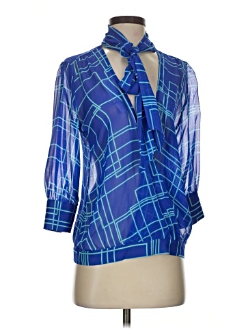 Express Design Studio 3/4 Sleeve Silk Top (view 1)