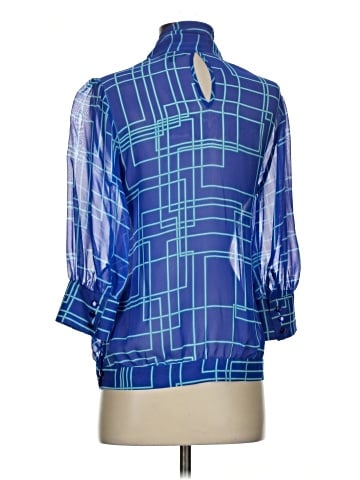 Express Design Studio 3/4 Sleeve Silk Top (view 2)