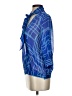 Express Design Studio 100% Silk Blue 3/4 Sleeve Silk Top Size XS - photo 5