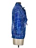 Express Design Studio 100% Silk Blue 3/4 Sleeve Silk Top Size XS - photo 4