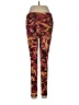 No Boundaries 100% Polyester Paisley Burgundy Leggings Size M - photo 2