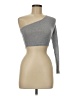 Shein Gray Long Sleeve Top Size 6 - photo 1