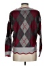 Unbranded 100% Polyester Argyle Red Gray Pullover Sweater Size L - photo 2