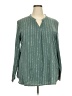 Timeson 100% Polyester Green Long Sleeve Blouse Size XXL - photo 1