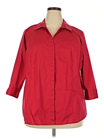 Riders by Lee 3/4 Sleeve Button-Down Shirt (view 1)