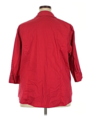Riders by Lee 3/4 Sleeve Button-Down Shirt (view 2)
