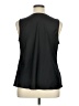 Worthington 100% Polyester Black Sleeveless Blouse Size XL - photo 2