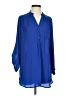 41Hawthorn 100% Polyester Blue 3/4 Sleeve Blouse Size 4 - photo 1