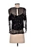 Glance 100% Polyester Black 3/4 Sleeve Blouse Size XS - photo 2