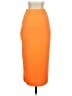 Shein 100% Polyester Solid Orange Casual Skirt Size 4 - photo 2