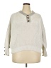 Unbranded 100% Polyester White Gray Pullover Sweater Size XXL - photo 1