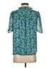 J.Crew 100% Polyester Teal Short Sleeve Blouse Size XS - photo 2