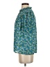 J.Crew 100% Polyester Teal Short Sleeve Blouse Size XS - photo 5