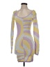 Superdown Graphic Yellow Cocktail Dress Size XS - photo 1