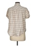 Torrid Stripes Tan Short Sleeve Button-Down Shirt Size Med Plus (00) - photo 2