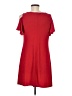 MSK Solid Red Casual Dress Size M (petite) - photo 2
