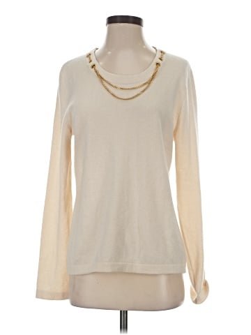 St. John Cashmere Pullover Sweater (view 1)